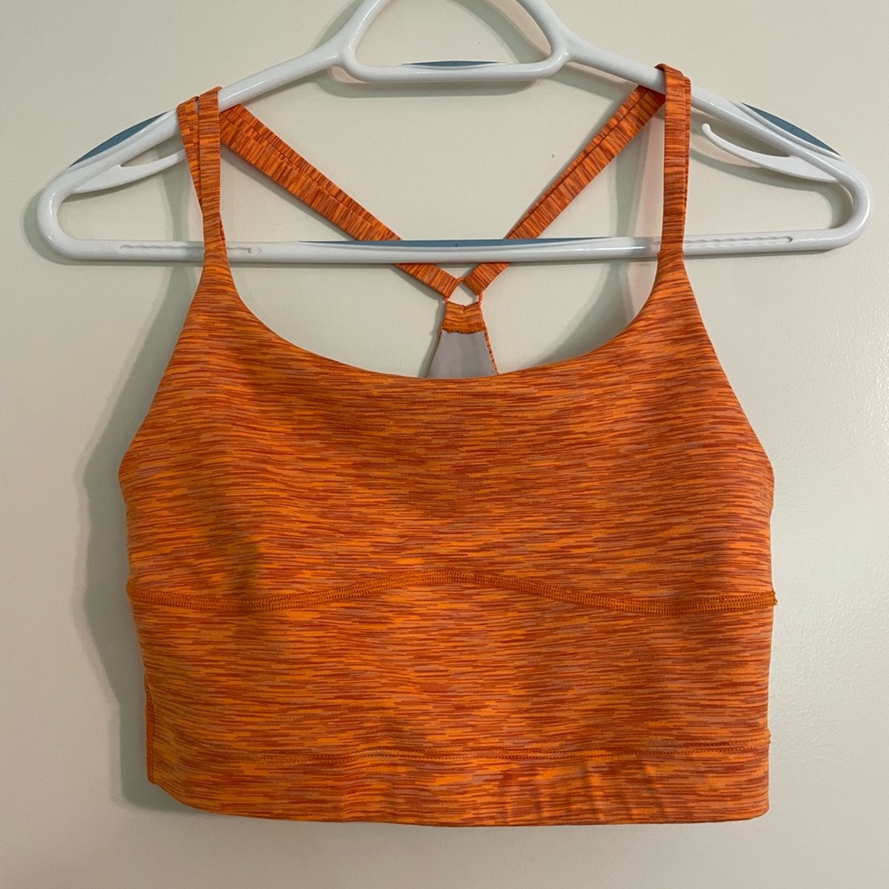 Outdoor Voices Orange Racerback Sports Bra